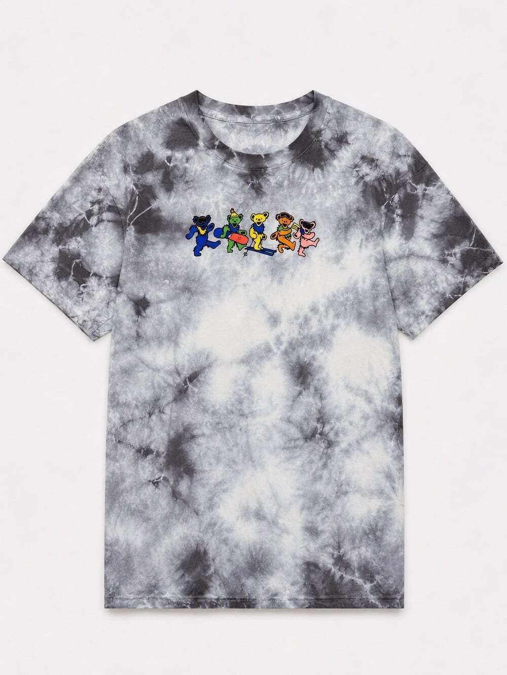 Teton Gravity Research Grateful Dead Dancing Bears Tie Dye T-Shirt Mens XL
